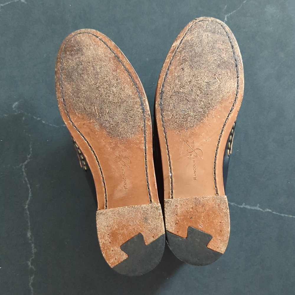 Rancourt & Co. Black Leather Pinch Penny Loafers - 10 D - Picture 11 of 11
